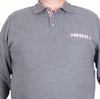 MocGrande Erkek Büyük Beden Polo Yaka Sweat Flota Cep 24407 ANTRASİT MELANJ