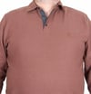 MocGrande Erkek Büyük Beden Polo Yaka Sweat Feel Good 24408 S.KAHVE