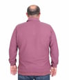 MocGrande Erkek Büyük Beden Polo Yaka Sweat Feel Good 24408 Eflatun