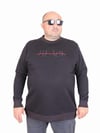 Mocgrande Erkek Büyük Beden Sıfır Yaka 3ip Sweat Black 24202 SIYAH