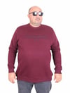 Mocgrande Erkek Büyük Beden Sıfır Yaka 3ip Sweat Original 24203 MURDUM