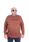 Mocgrande Erkek Büyük Beden Sıfır Yaka 3ip Sweat London 24208 TABA