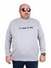 Mocgrande Erkek Büyük Beden Sıfır Yaka 3ip Sweat London 24208 GRI MELANJ