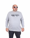 Mocgrande Erkek Büyük Beden Sıfır Yaka 3ip Sweat Respect 24205 GRI MELANJ