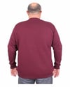 Mocgrande Erkek Büyük Beden Sıfır Yaka 3ip Sweat Original 24203 MURDUM