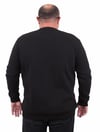 Mocgrande Erkek Büyük Beden Sıfır Yaka Sweat Conture Club 23203 SIYAH