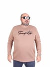 Mocgrande Erkek Büyük Beden Sıfır Yaka Sweat Twenty 24200 S.KAHVE