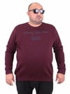 Mocgrande Erkek Büyük Beden Sıfır Yaka Sweat Only Free 23202 MURDUM