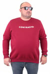 Mocgrande Erkek Büyük Beden Sıfır Yaka Sweat Bless 23205 BORDO