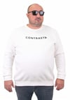 Mocgrande Erkek Büyük Beden Sıfır Yaka Sweat Bless 23205 EKRU