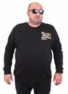 Mocgrande Erkek Büyük Beden Sıfır Yaka Sweat Conture Club 23203 SIYAH