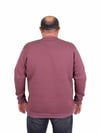 Mocgrande Erkek Büyük Beden Sıfır Yaka Sweat Twenty 24200 Eflatun