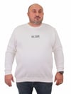 Mocgrande Erkek Büyük Beden Sıfır Yaka Sweat Hlsnk 23204 EKRU