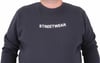 Mocgrande Erkek Büyük Beden Sıfır Yaka Sweat Streetwear 23206 LACIVERT