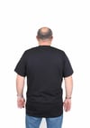 Mocgrande Erkek Büyük Beden Sıfır Yaka Tişört Un Beat En 25146 SIYAH