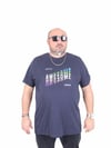 Mocgrande Erkek Büyük Beden Sıfır Yaka Tişört Awesome 25164 LACIVERT