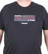 Mocgrande Erkek Büyük Beden Sıfır Yaka Tişört Strong 25167 SIYAH