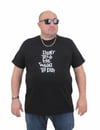 Mocgrande Erkek Büyük Beden Sıfır Yaka Tişört Cool Boys 24125 SIYAH