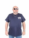 Mocgrande Erkek Büyük Beden Sıfır Yaka Tişört King 25141 LACIVERT