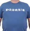 Mocgrande Erkek Büyük Beden Sıfır Yaka Tişört Dream 24140 INDIGO
