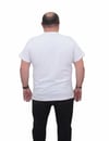 Mocgrande Erkek Büyük Beden Sıfır Yaka Tişört Motor City 24141 BEYAZ
