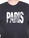 Mocgrande Erkek Büyük Beden Sıfır Yaka Tişört Paris 25179 SIYAH
