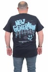 Mocgrande Erkek Büyük Beden Sıfır Yaka Tişört New Generation 24130 LACIVERT