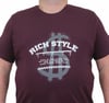 Mocgrande Erkek Büyük Beden Sıfır Yaka Tişört Rich Style 24137 MURDUM