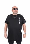 Mocgrande Erkek Büyük Beden Sıfır Yaka Tişört Stand Up 25158 SIYAH
