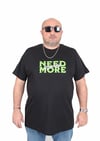 Mocgrande Erkek Büyük Beden Sıfır Yaka Tişört Need More 25139 SIYAH