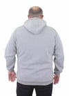 MocGrande Fermuarlı Kapuşonlu Büyük Beden Sweat Adventure 23220 GRI MELANJ