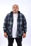 MocGrande Kangaroo Pocket Oduncu Sweat-Gömlek Stripe 22209