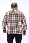 MocGrande Kangaroo Pocket Oduncu Sweat-Gömlek Stripe 22209