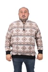 MocGrande Sweatshirt Oduncu Polo Yaka Fermuarlı 22220