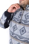 MocGrande Sweatshirt Oduncu Polo Yaka Fermuarlı 22220
