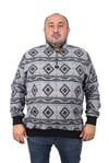 MocGrande Sweatshirt Oduncu Polo Yaka Fermuarlı 22220