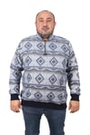 MocGrande Sweatshirt Oduncu Polo Yaka Fermuarlı 22220