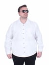 Erkek Büyük Beden Uzun Kollu Gömlek LV 25728 EKRU