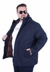 Erkek Büyük Beden Kapuşonlu Mont Lcst. 2503 LACIVERT