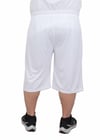 Erkek Büyük Beden Likralı Şort Damla Desen 24637 BEYAZ