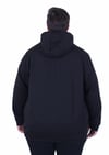 Erkek Büyük Beden Kapüşonlu Sweat Double Face Blnciaga 25708 SIYAH