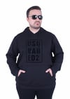Erkek Büyük Beden Kapüşonlu Sweat Double Face DSQ 25712 SIYAH
