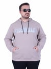 Erkek Büyük Beden Kapüşonlu Sweat Double Face Blnciaga 25708 BEJ