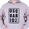 Erkek Büyük Beden Kapüşonlu Sweat Double Face DSQ 25712 BEJ