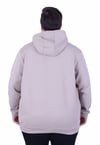 Erkek Büyük Beden Kapüşonlu Sweat Double Face Blnciaga 25708 BEJ