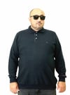 Erkek Büyük Beden Polo Yaka Sweat Tmy.24402 LACIVERT