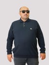 Erkek Büyük Beden Polo Yaka Sweat Brb 24400 LACIVERT