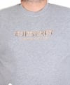 Erkek Büyük Beden Sıfır Yaka 3ip Sweat BRB 24201 GRI MELANJ