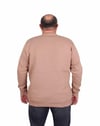 Erkek Büyük Beden Sıfır Yaka 3ip Sweat BRB 24201 S.KAHVE