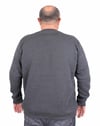 Erkek Büyük Beden Sıfır Yaka 3ip Sweat BRB 24201 ANTRASİT MELANJ